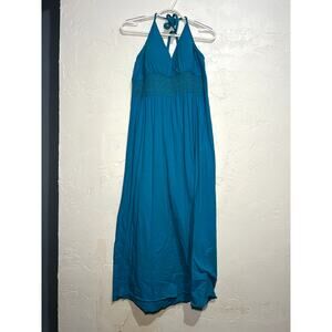 Currants vintage empire waist babydoll y2k fairy halter‎ midi dress womens large
